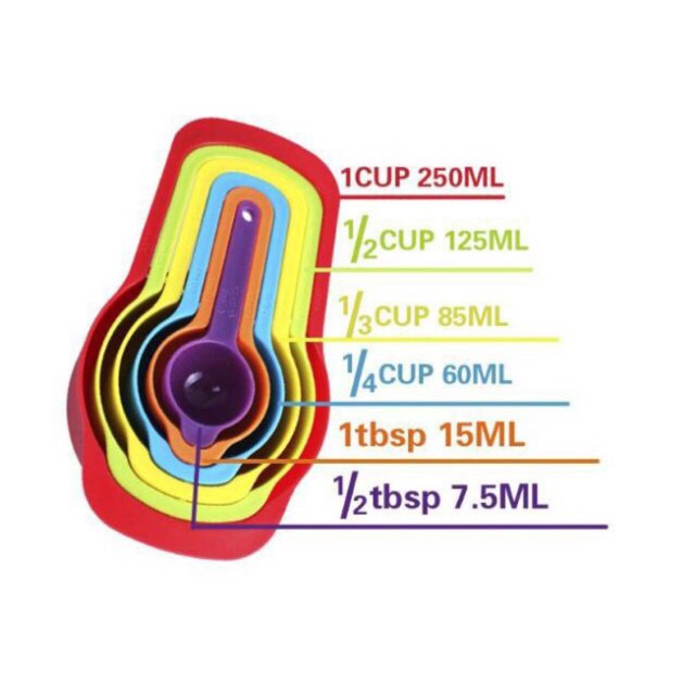 Bộ cup đong 6 cái