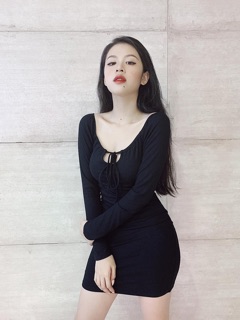 Váy body tay dài