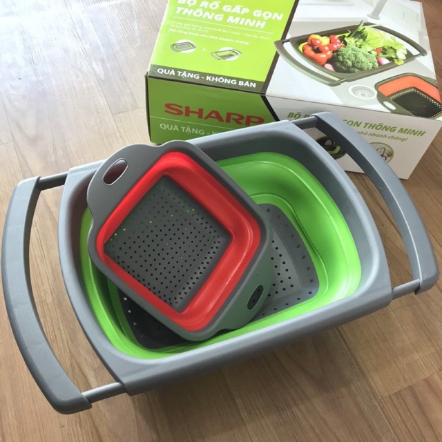 Set 2 Rổ Silicon Gấp Gọn Thông Minh PR-JO2