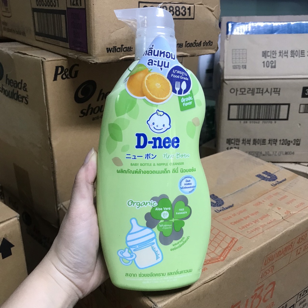 Nước rửa bình sữa Dnee Organic túi 600ml / Chai 620ml