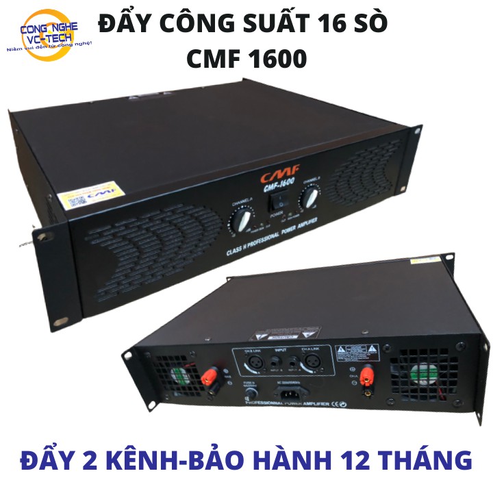 ĐẨY CÔNG SUẤT 2 KÊNH CMF1600,16 SÒ LỚN-BẢO HÀNH 12 THÁNG