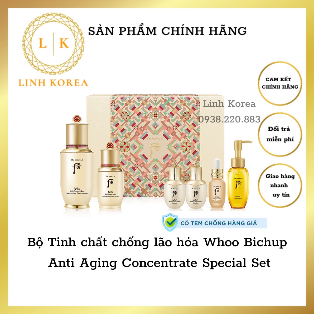 Bộ Tinh chất chống lão hóa Whoo Bichup Anti Aging Concentrate Special Set_HÀNG CHÍNH HÃNG CÓ TEM