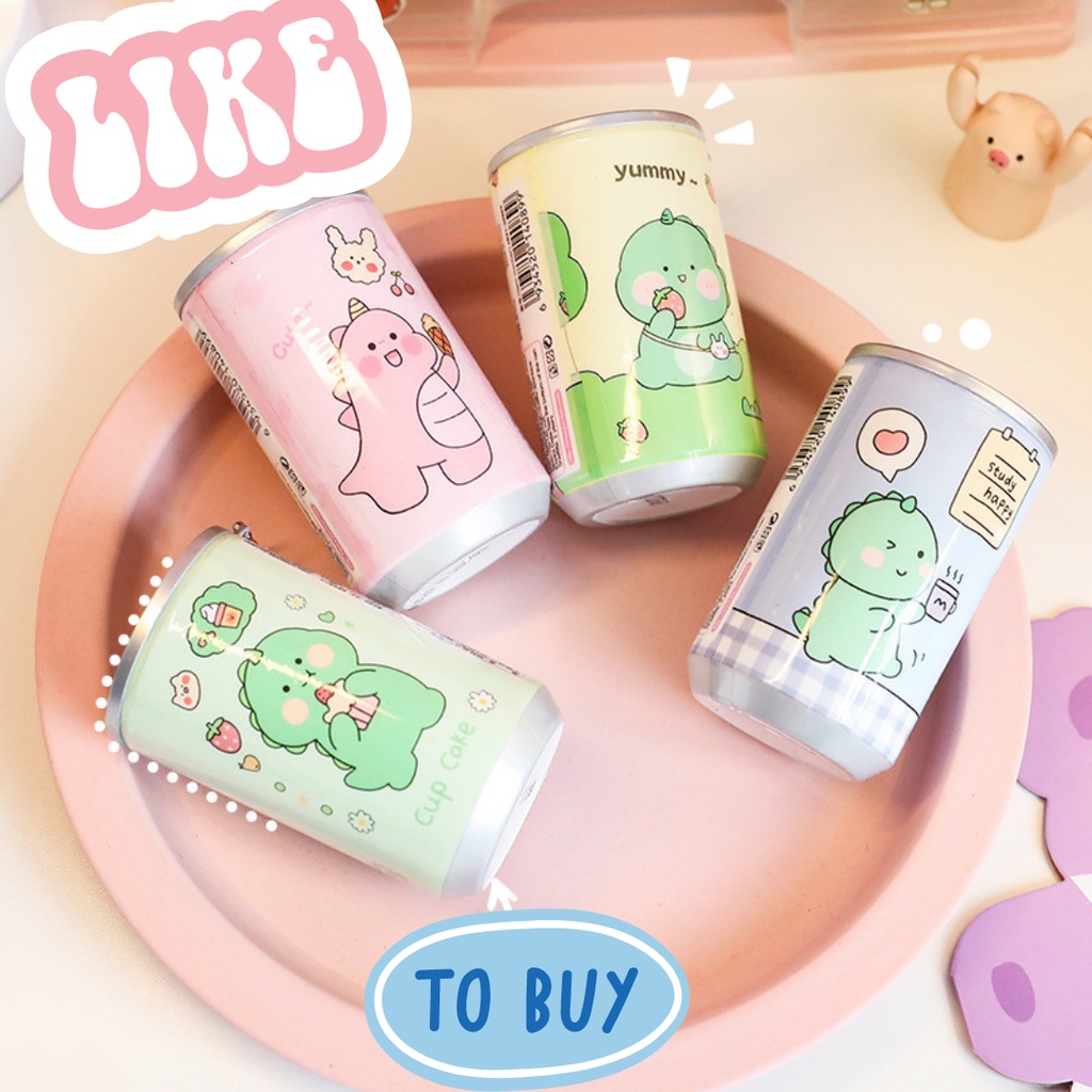 Khăn giấy ướt hình lon nước mini bỏ túi 30 tờ có dây treo tiện dụng nhiều mẫu đáng yêu