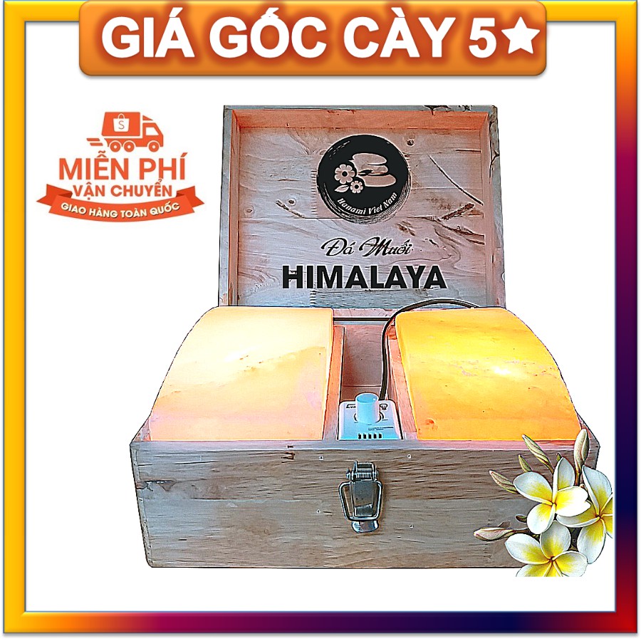 [FREESHIP] Đá Muối Himalaya Vòm Cong Đôi Loại Dày Đá Đẹp Cao Cấp - Có Video