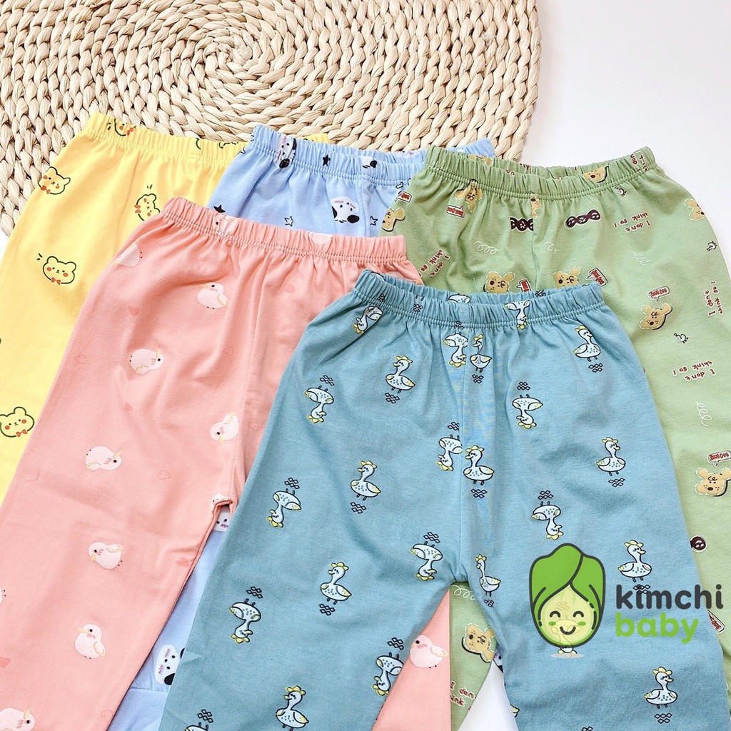 Bộ Dài Tay Cotton 100% Minky Mom Họa Tiết Động Vật Vịt Gà Dễ Thương Cho Bé MKM18