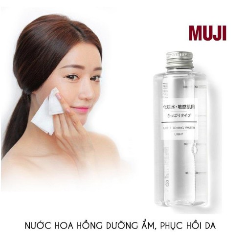 Nước hoa hồng - Muji Light Toning Water Light Moisture Nhật Bản 200ml