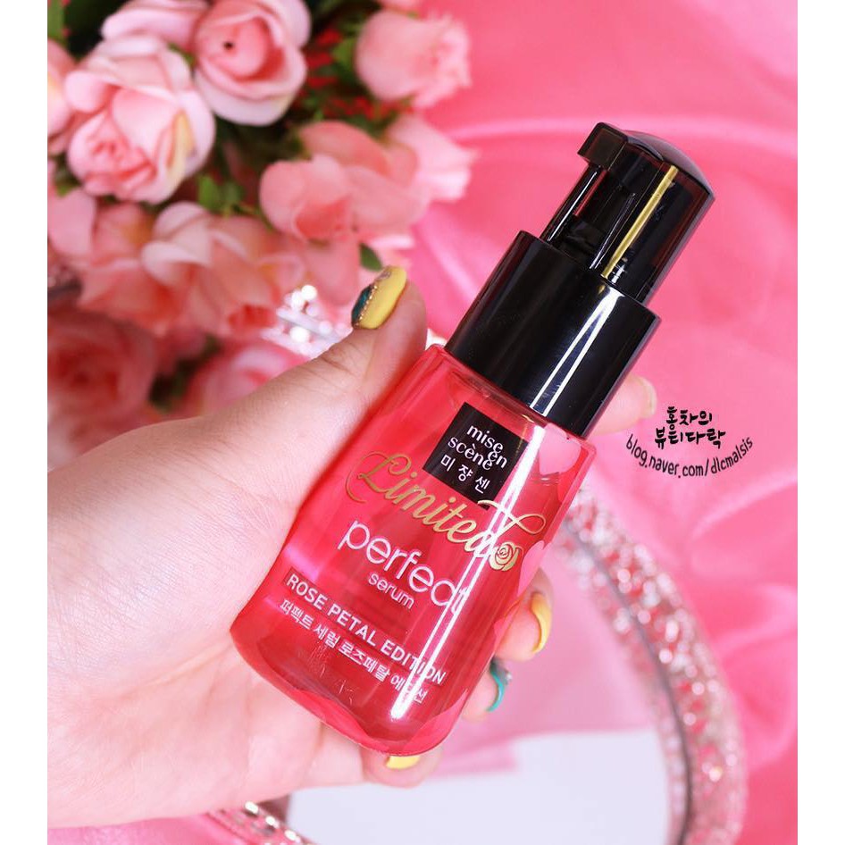 SERUM PHỤC HỒI TÓC HƯ TỔN PHIÊN BẢN GIỚI HẠN MISE EN SCENE PERFECT HAIR SERUM ROSE EDITION 70ML CHÍNH HÃNG - 3746