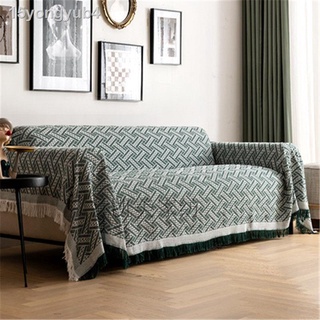 ♞♙bắc âu ins sofa cover full cover màu trơn sofa khăn chăn vải đơn sofa vỏ đệm sofa vỏ vải