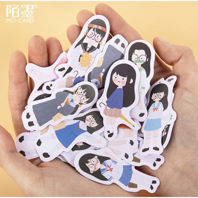 STICKER hình người cute lạc lối