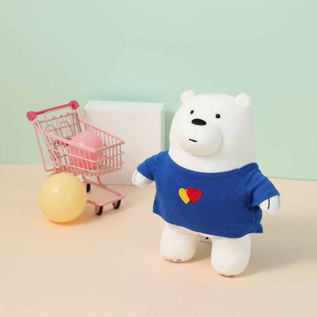 [Mã LIFEMALL2503 giảm 15% đơn 99K] Gấu bông mềm mịn chất liệu cao cấp We Bare Bears Miniso