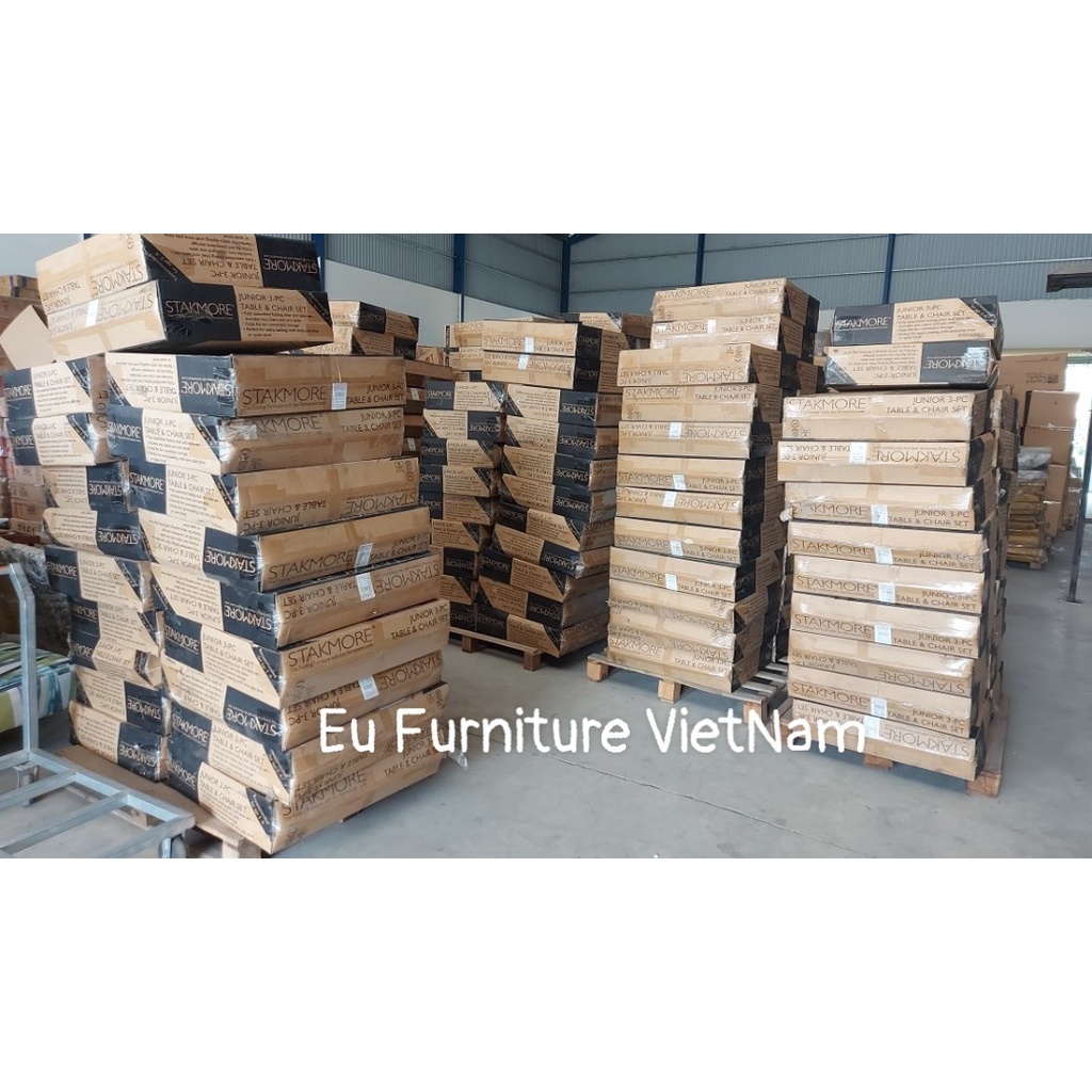 198 Bộ bàn ghế gỗ gấp xếp dành cho trẻ em Xuất STAKMORE tồn kho vì covid