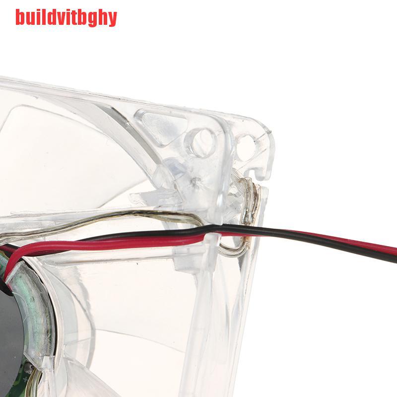 {buildvitbghy}New Clear 8cm PC Computer Case Cooling Fan LED Light Fan Mute Fan IHL