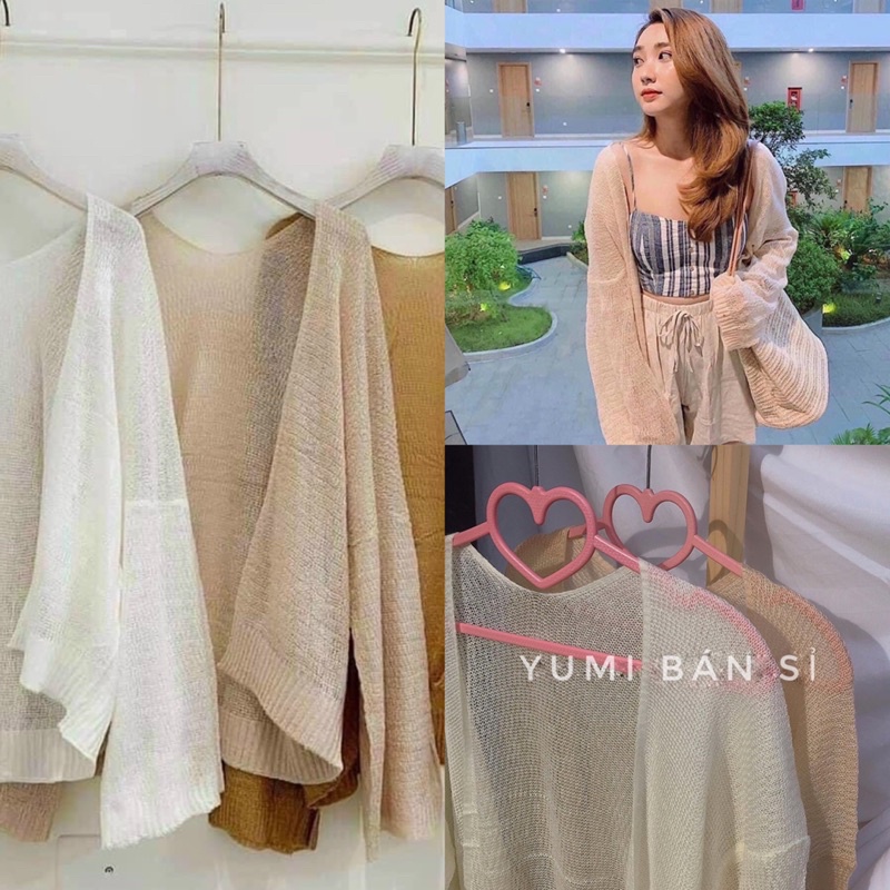 Áo Khoác Len Cardigan Mỏng [Loại 1] YUMI BÁN SỈ Áo Khoác Nhẹ Len Siêu Đẹp Hot Trendy 2021 A13