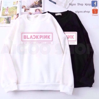 (Tặng ảnh BLACKPINK) Áo BP Jisoo Jennie Lisa Rose dài tay hàng sẵn