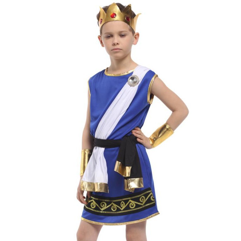 Bộ Đồ Hóa Trang Hoàng Tử Ai Cập Pharaoh Ai Cập Cổ Đại Cho Bé Trai