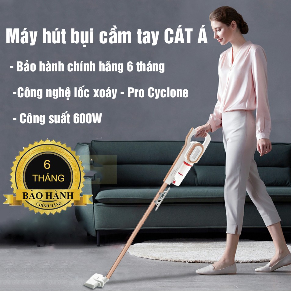 Máy hút bụi cầm tay gia đình CÁT Á 2 trong 1 công suất 600W