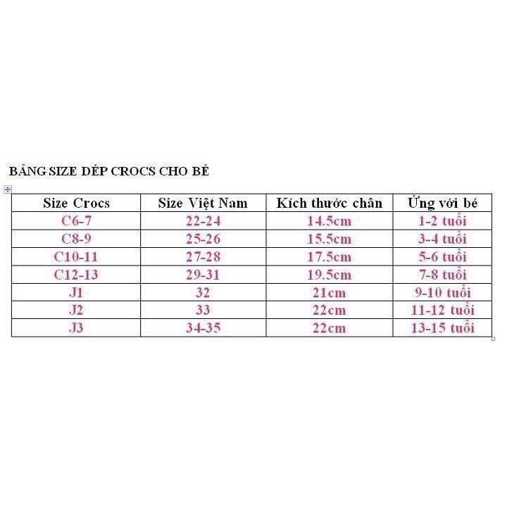 Ủng Crocs bé trai