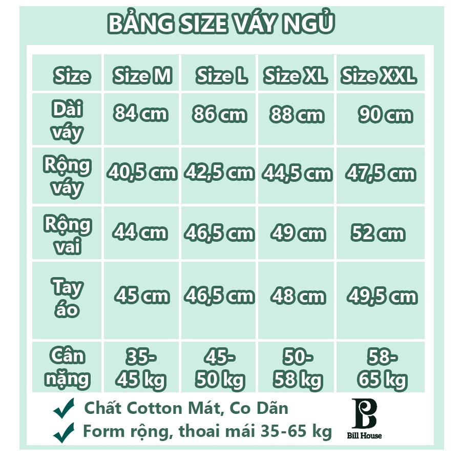 Váy ngủ dài tay đầm ngủ nữ dễ thương dáng suông bigsize chất cotton mềm mát họa tiết hoạt hình VN05