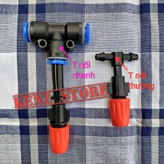 Béc phun 1 cửa kèm T nối 8mm - 1 chiếc