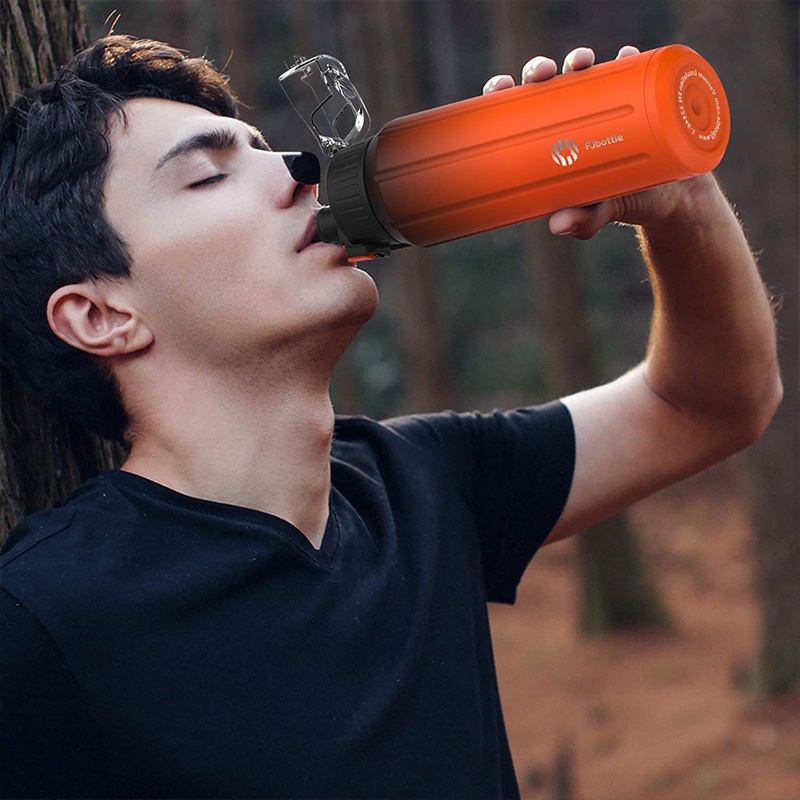 FJbottle Bình giữ nhiệt Inox 316 cao cấp 600ml Gradient Orange Quả cam BOTTLE SPORT FJ002