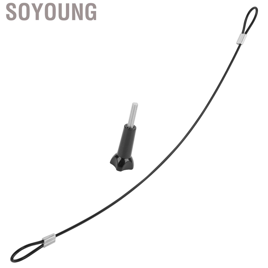 Dây đeo cổ tay bằng thép không gỉ Soyoung 30cm với ốc vít 1/4 inch cho GOPRO/DJI OSMO | BigBuy360 - bigbuy360.vn