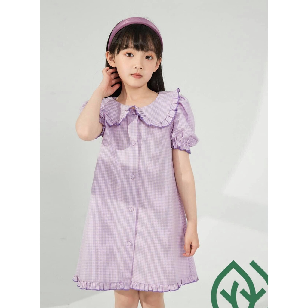 Đầm Zara Hoạ Tiết Caro Cho Bé Gái VNXK