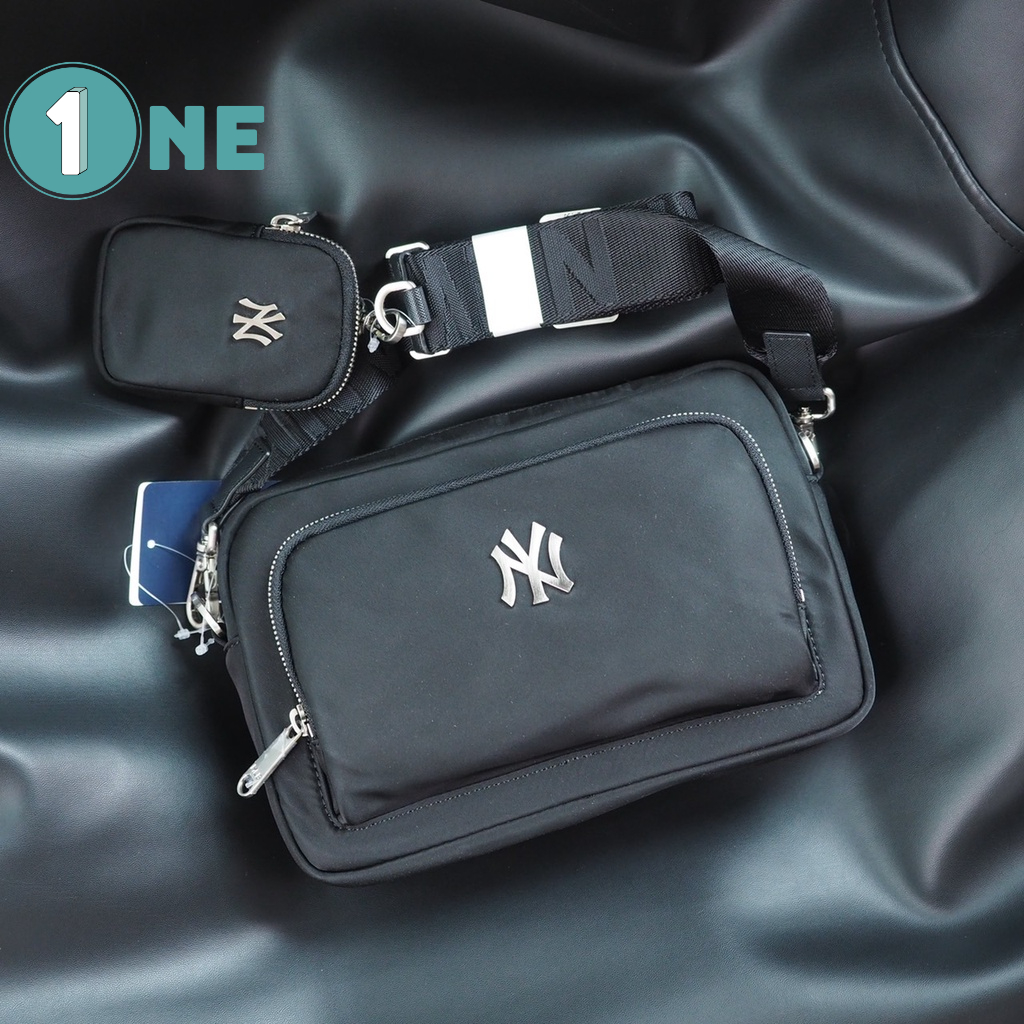 ( Chuẩn Hãng ) Túi Đeo Chéo MLB NY Nylon BKS Full Tag Mac