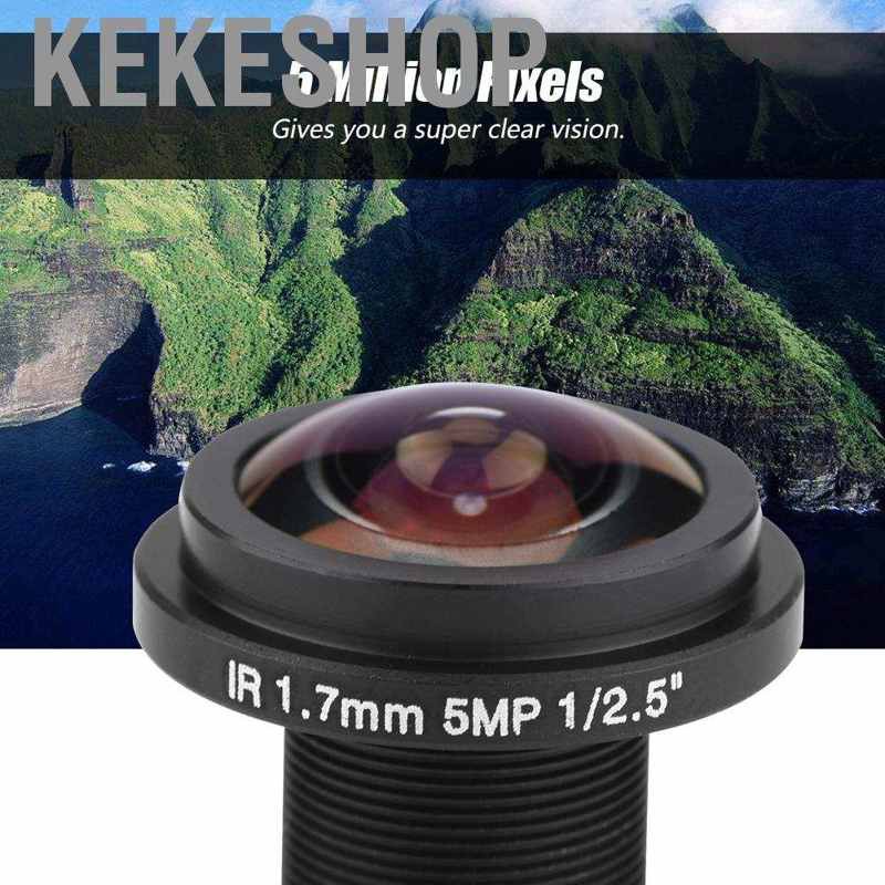 Kekeshop 5MP HD Fisheye Camera Lens 1.7mm Length 185° For CCTV Security Survelliance