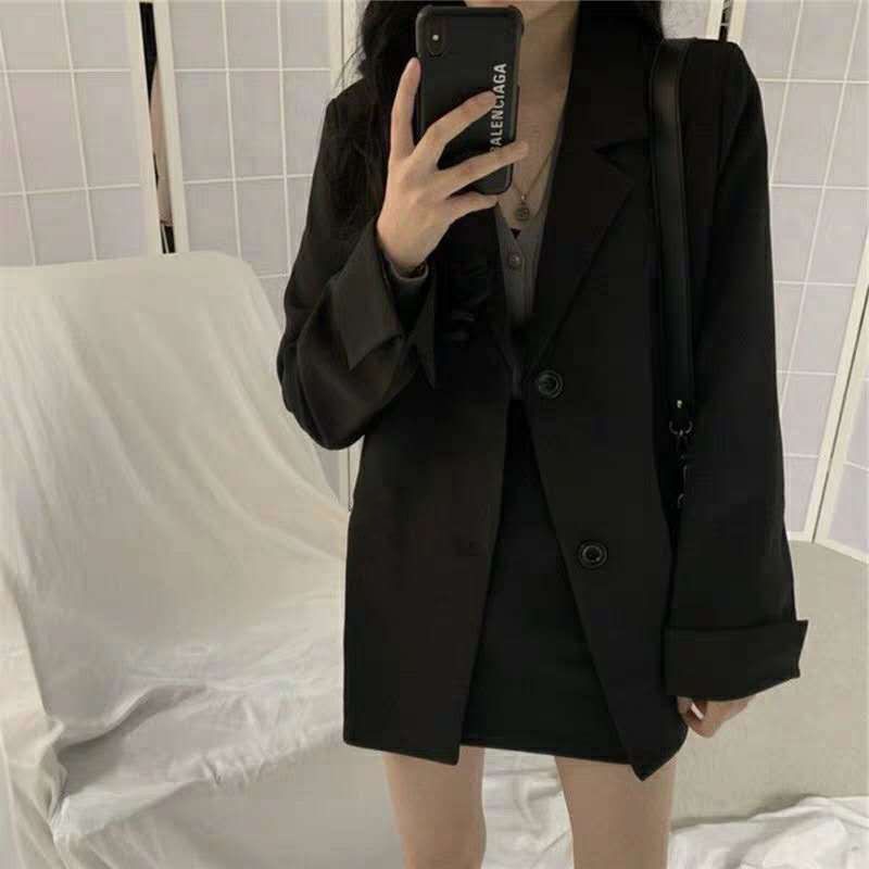 Áo khoác dài tay phong cách Hàn Quốc thời trang mùa thu cho nữ | BigBuy360 - bigbuy360.vn