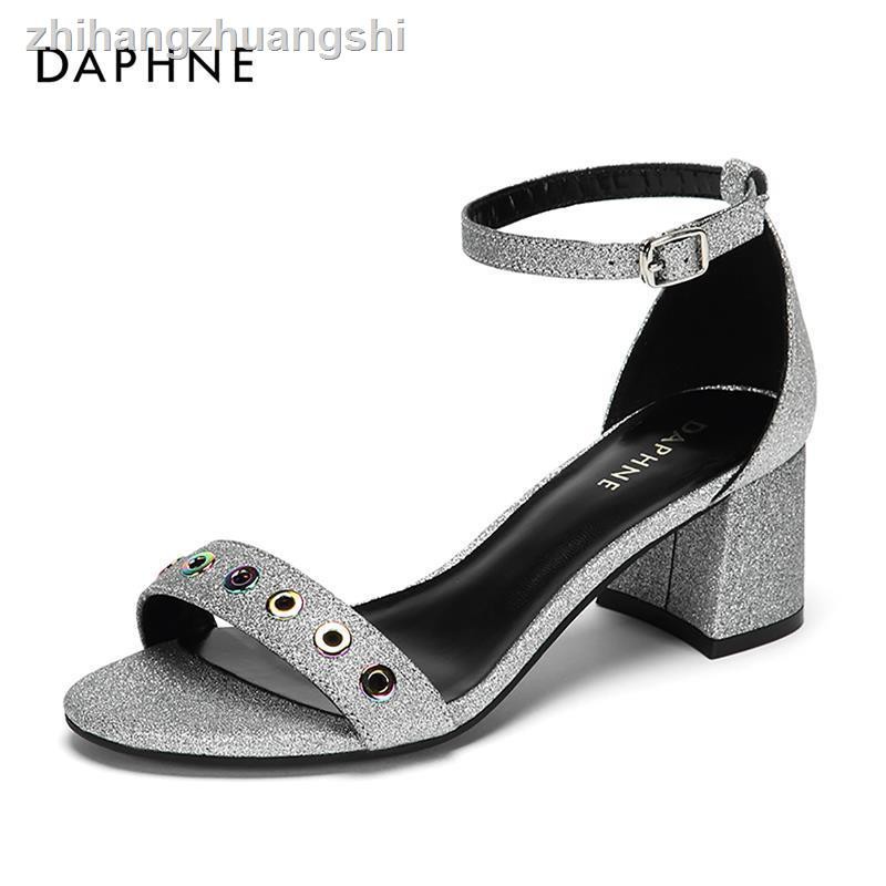 Daphne Giày Sandal Cao Gót Đính Đinh Tán Thời Trang Thanh Lịch