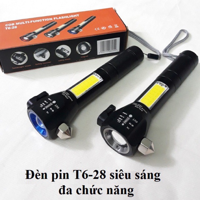 Đèn Pin Siêu Sáng Đa Năng T6-28