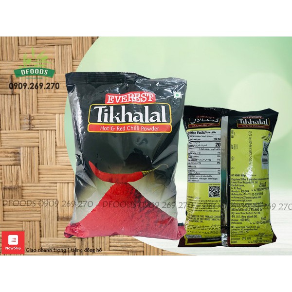 Bột Ớt Everest Tikhalal Ấn Độ 100g, 500g