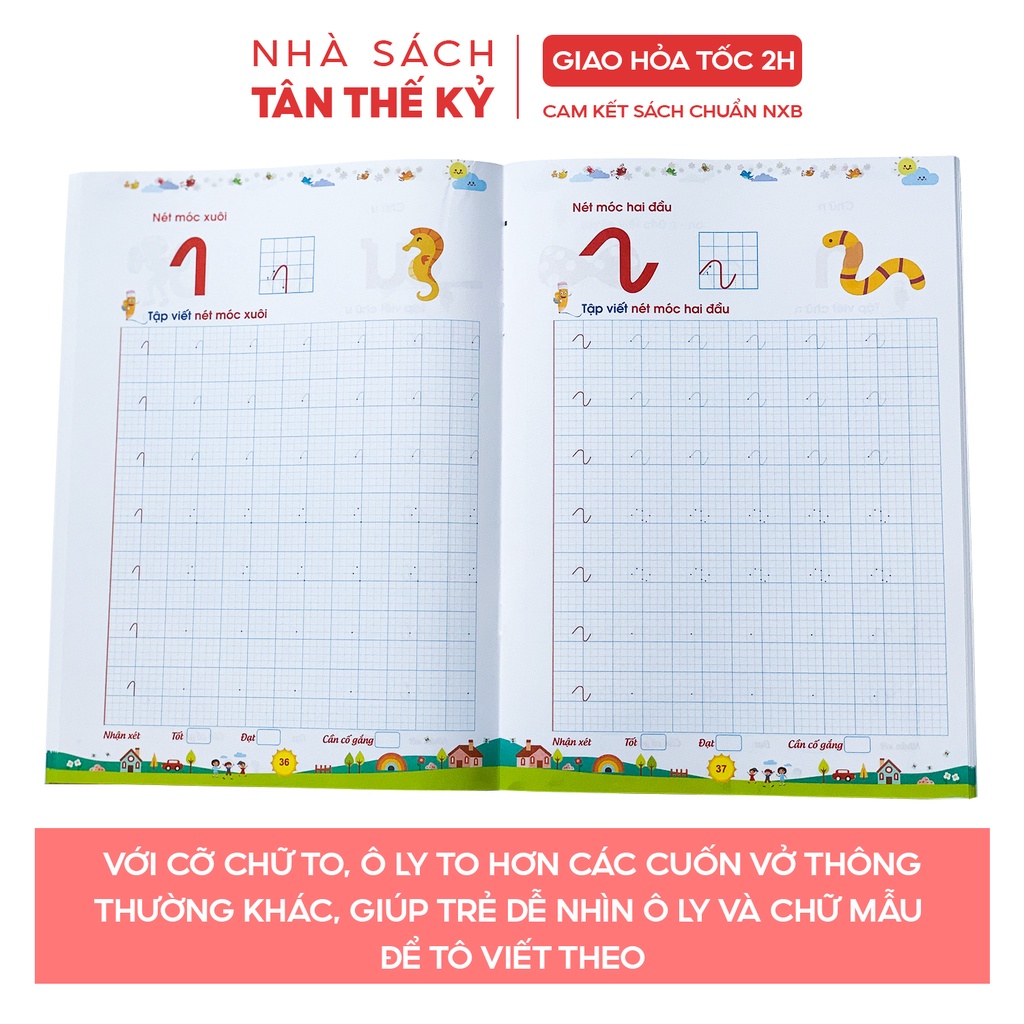 Sách - Combo 2 cuốn Bé tập tô tập viết chữ to và luyện viết chữ thường, chữ hoa