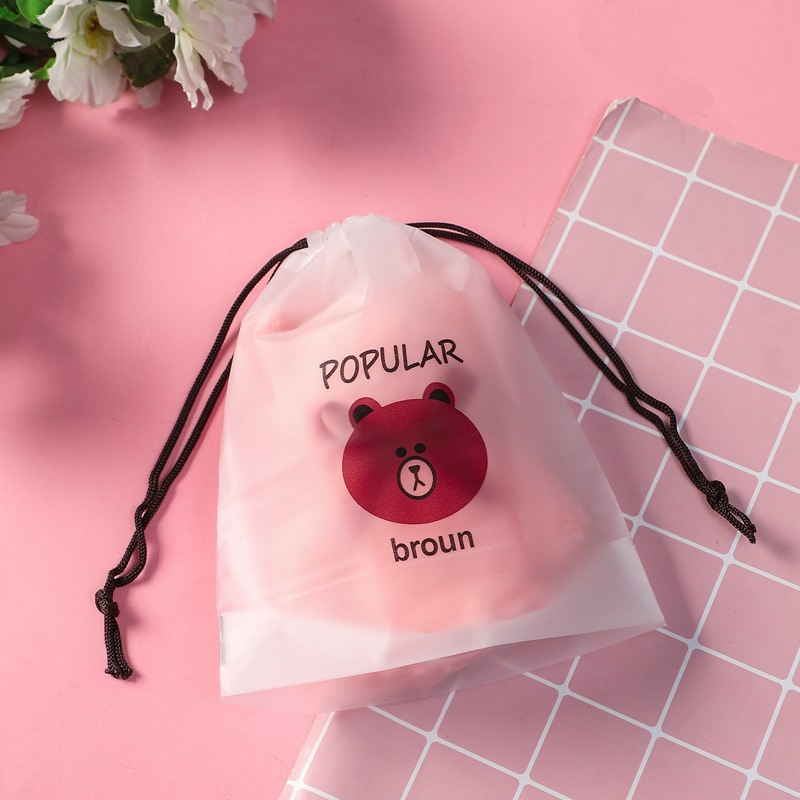 Túi Dây Rút Đựng Quần Áo Đồ Lót Giày Dép Điện Thoại Ví Xiền Khi Đi Du Lịch Chống Thấm Sz Lớn 27x37Cm (Nhiều Hình)