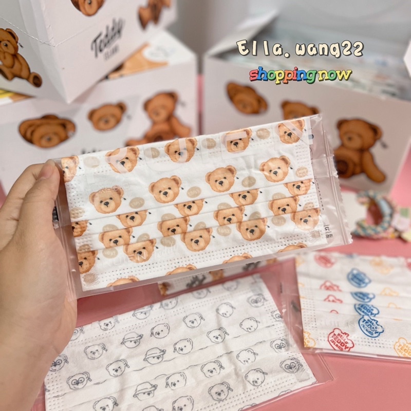 ✅ CÓ SẴN - SET 5 CÁI KHẨU TRANG TEDDY 🧸