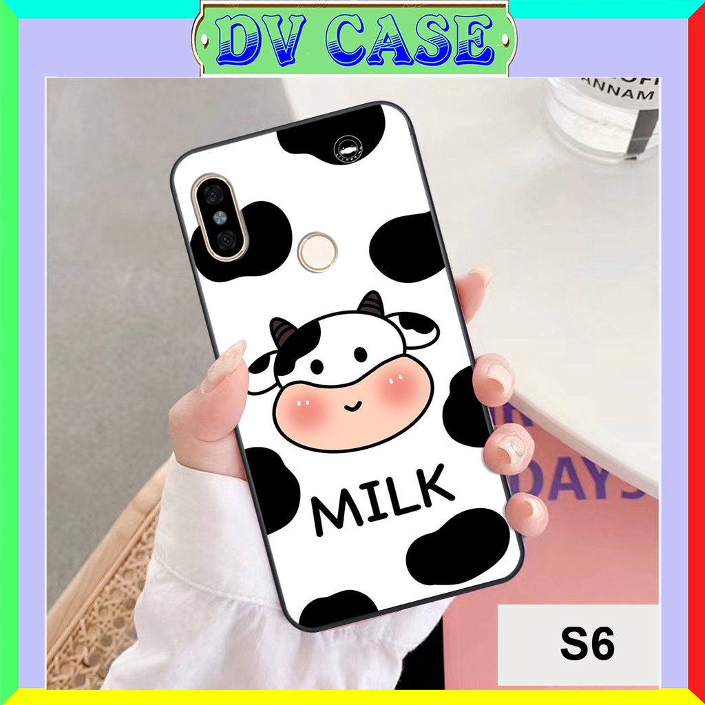 Ốp Lưng Xiaomi Redmi note 5/5pro - Xiaomi Redmi Note 6/6pro in hình bò sữa cute dễ thương