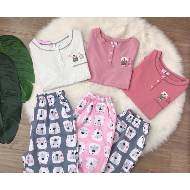 Bộ cotton mặc nhà