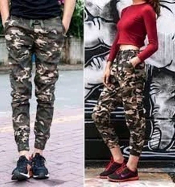 Quần jogger rằn ri lính khoá zip chân