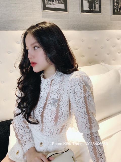 Set áo ren chân váy dạ siêuuuu hóttttt