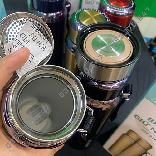 Bình Giữ Nhiệt Giữ Lạnh 24h CAO CẤP Inox 316 | Bình Nước Giữ Nhiệt, Ly Giữ Nhiệt Thể Thao 1000ml 1lit 1l như lock lock