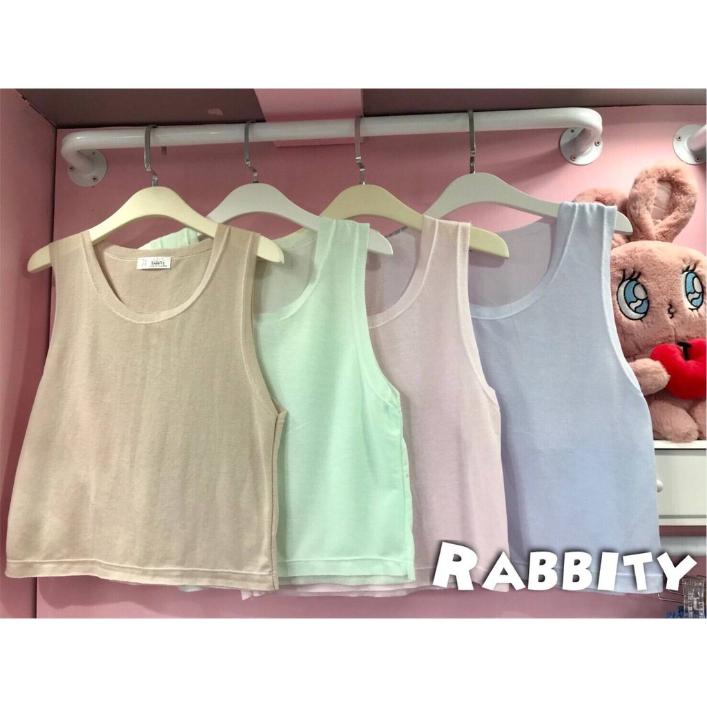 Áo Tanktop dệt kim lửng Rabitty Thái Lan CRT017 | Shopee Việt Nam