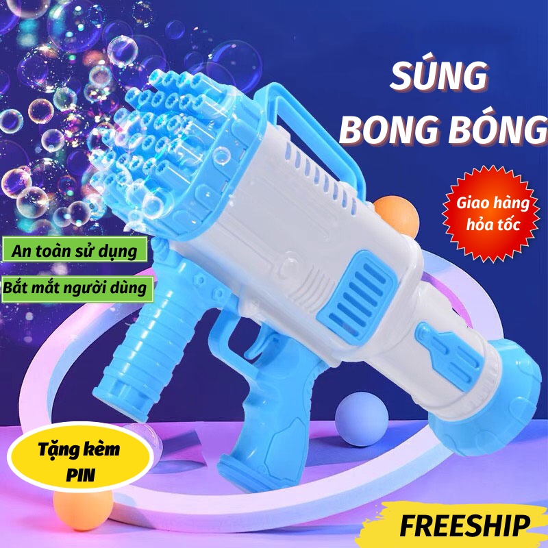 Đồ Chơi Cho Bé Súng Bắn Bong Bóng Tiện Lợi Đa Năng Thú Vị PAPAA HOME