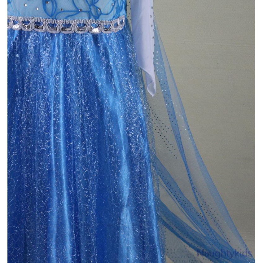 Váy Elsa dáng dài thướt tha cho bé 4 - 12, hàng chất đẹp