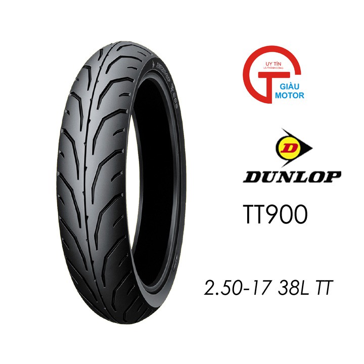 [LOPDUNLOP] - Lốp Dunlop 2.50-17 TT900 có ruột 38L Vỏ xe máy Dunlop size 2.50-17 TT900 có ruột 38L - GIÀU MOTOR