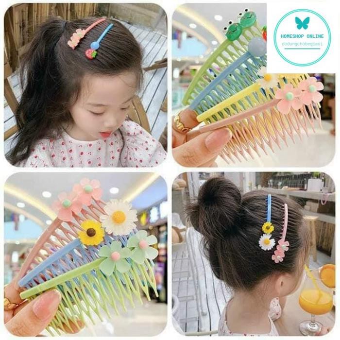 Xược tóc mái cho bé gái siêu xinh Xược kẹp tóc mái cho bé gọn gàng mát mẻ tiện lợi