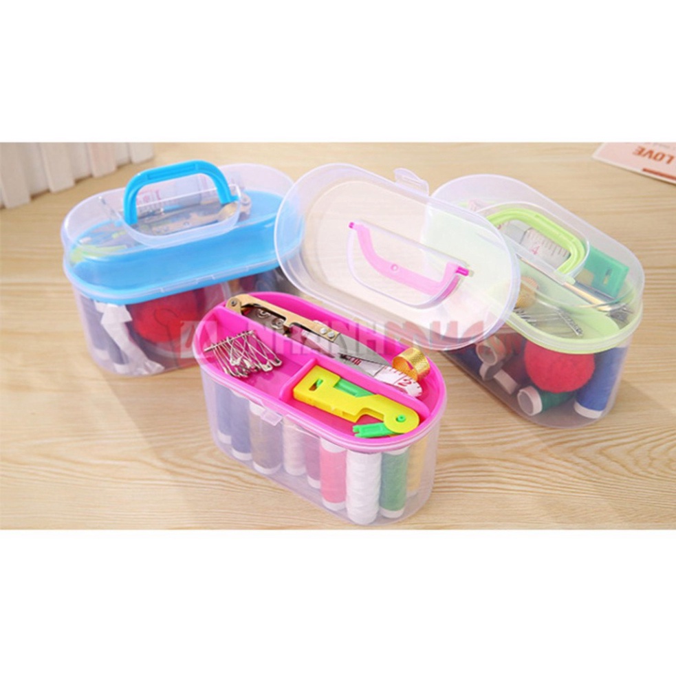 Hộp kim chỉ gia đình tiện lợi đa năng nhiều chi tiết Hộp To EMY