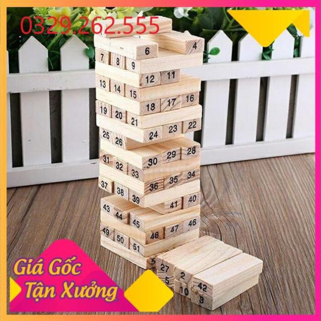 (Sale Khủng) Đồ Chơi Rút Gỗ Wish Toy Cho Bé (54 thanh)