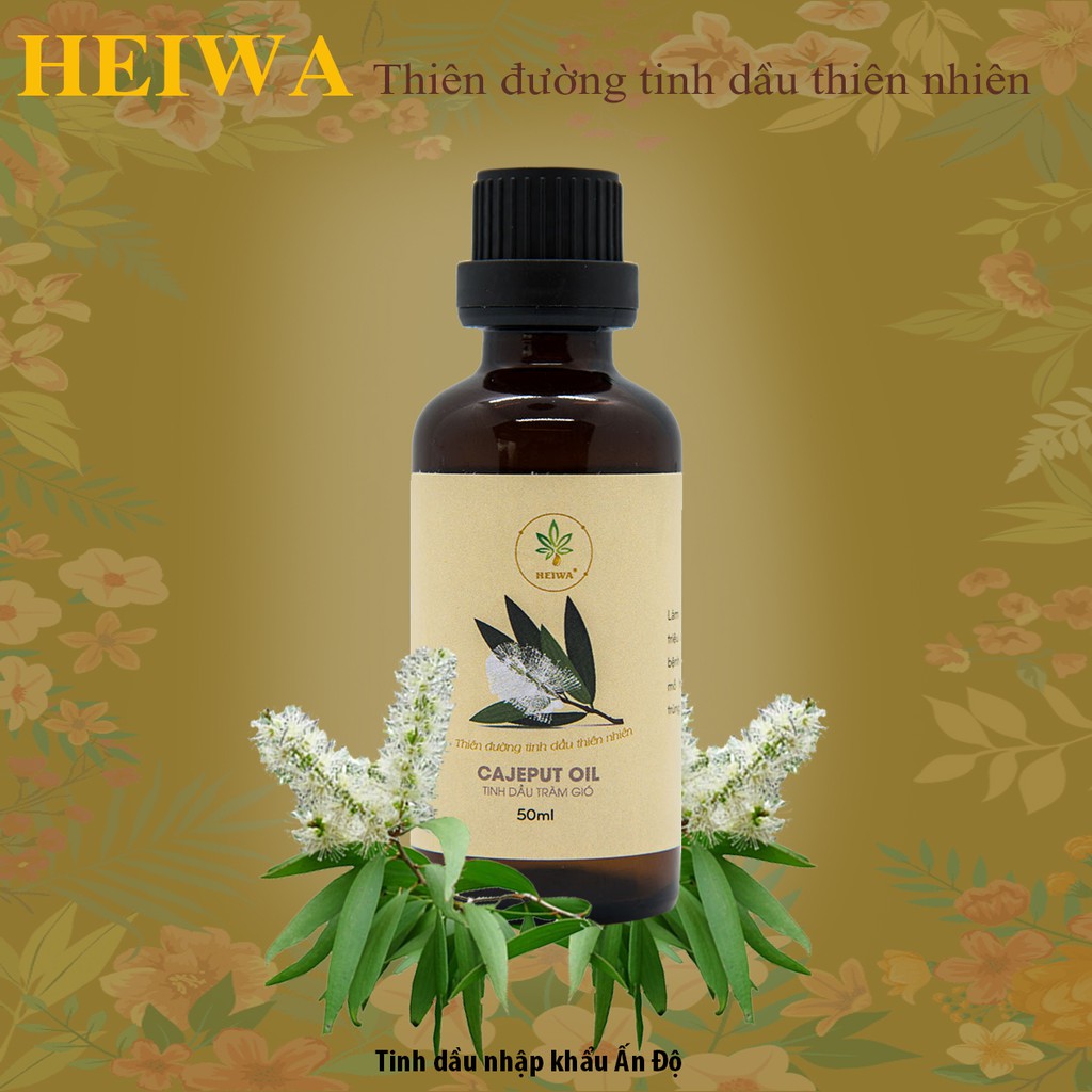 [CHAI LỚN]Tinh dầu Tràm Gió thương hiệu HEIWA nhập khẩu Ấn Độ dung tích 100ML