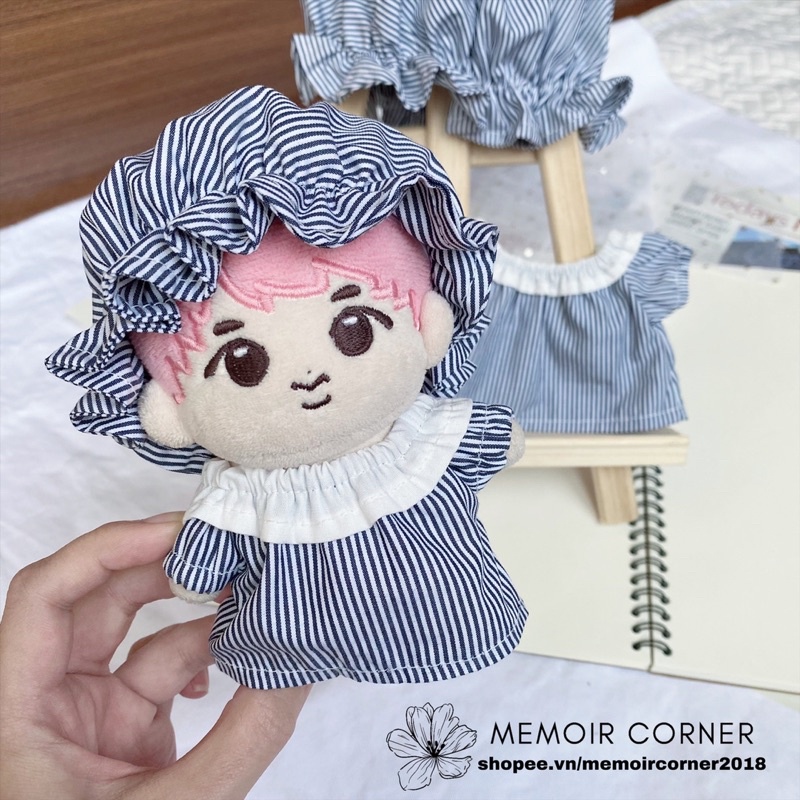 Outfit cho Doll 15cm &amp; 20cm - Set váy ngủ / tủ đồ Memoir