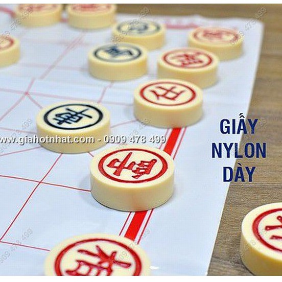 HỘP CỜ TƯỚNG NHỰA CAO CẤP GIẤY NYLON - 9185